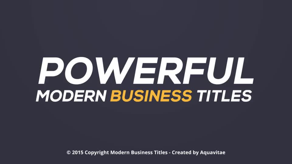 Powerful & Modern Business Titles - Download Videohive 11306639