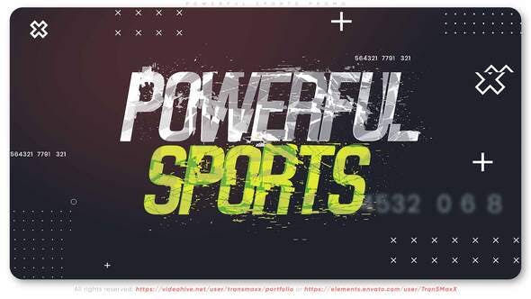 Powerful Sports Promo - 29478925 Videohive Download