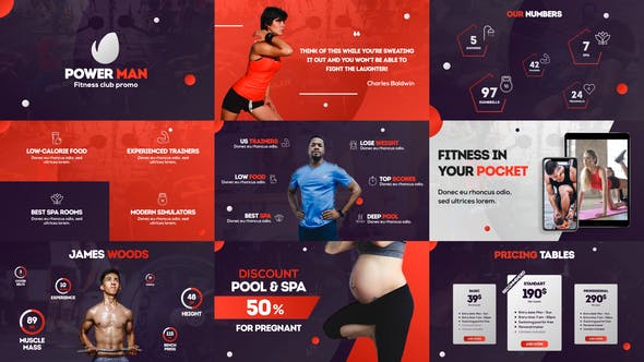 PowerMan Fitness Club Promo - Download 22584043 Videohive