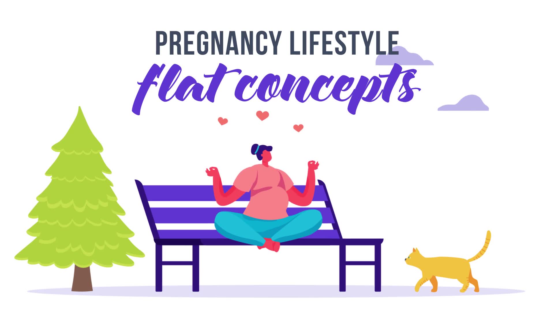 Pregnancy lifestyle Flat Concept Videohive 33175707 After Effects Image 2