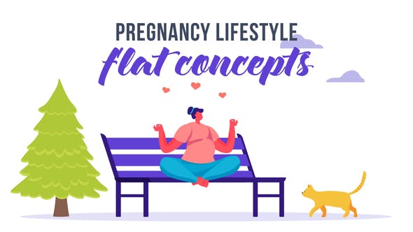 Pregnancy lifestyle Flat Concept - Videohive 33175707 Download
