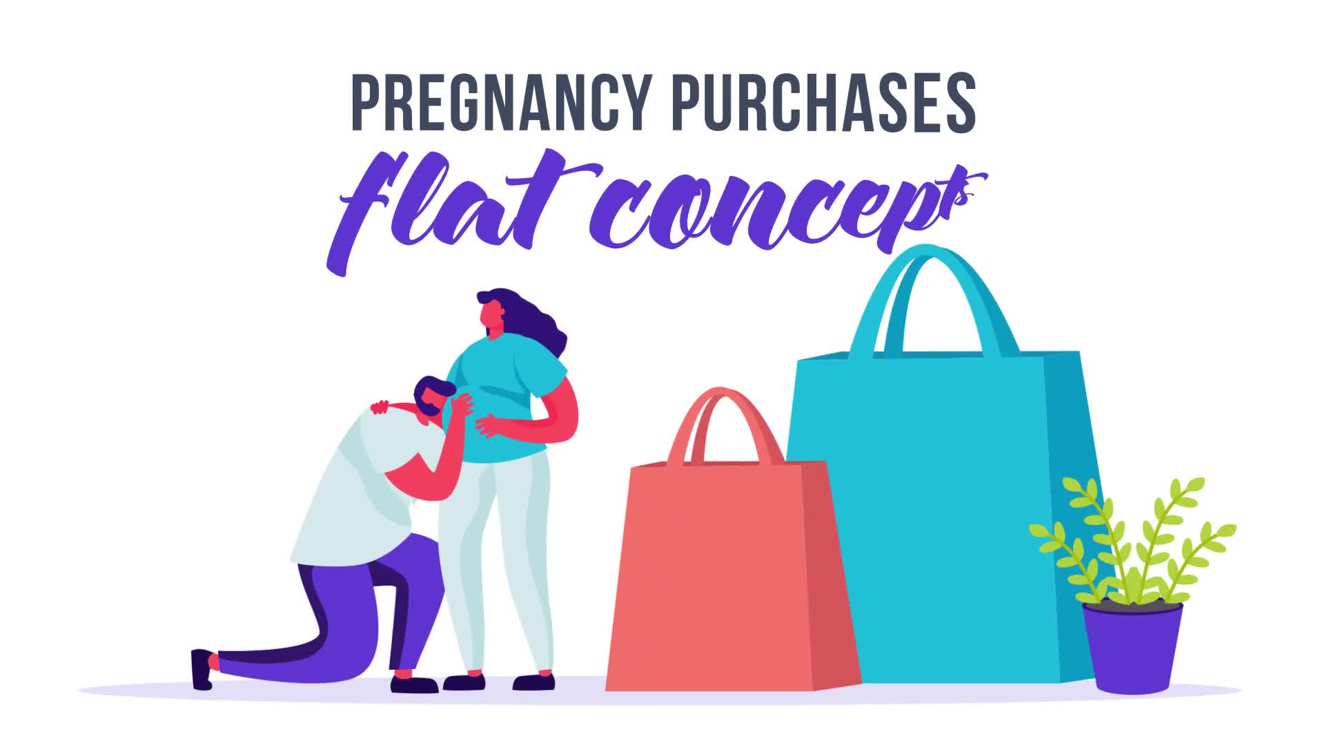 Pregnancy purchases Flat Concept Videohive 33175739 After Effects Image 1