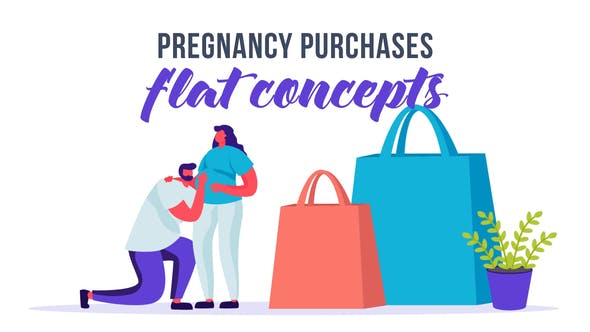 Pregnancy purchases Flat Concept - 33175739 Videohive Download