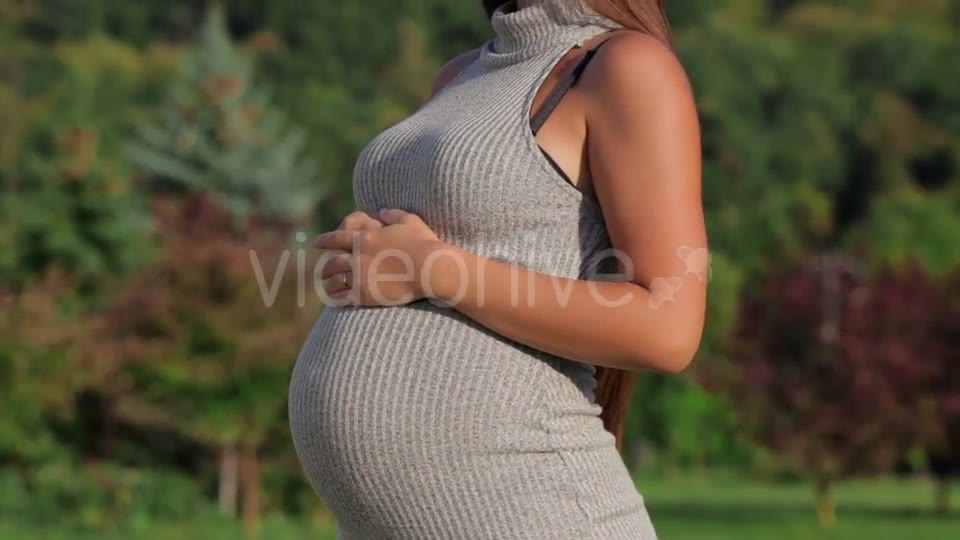 Pregnant Woman Raises Her Hands - Download Videohive 13114426