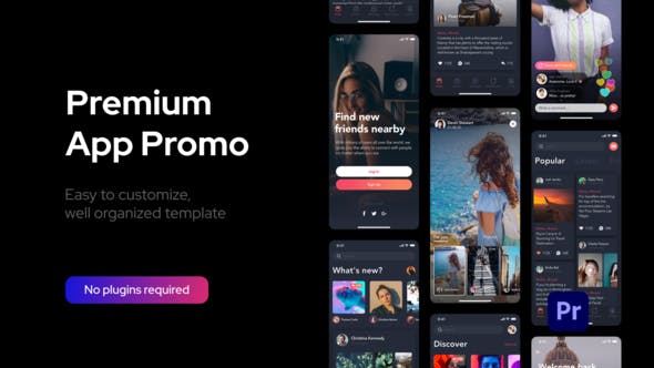 Premium Clean App Promo for Premiere Pro - 33585434 Download Videohive