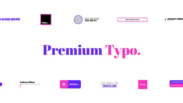 Premium Typography - Download Videohive 39250911