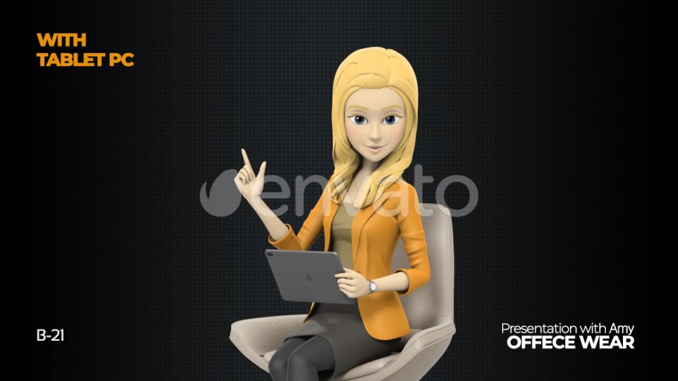 Presentation Mobile PC Amy Office Wear Videohive 26830490 After Effects Image 11