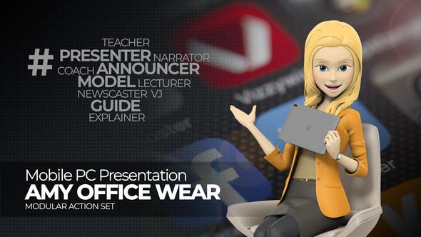 Presentation Mobile PC Amy Office Wear - 26830490 Videohive Download