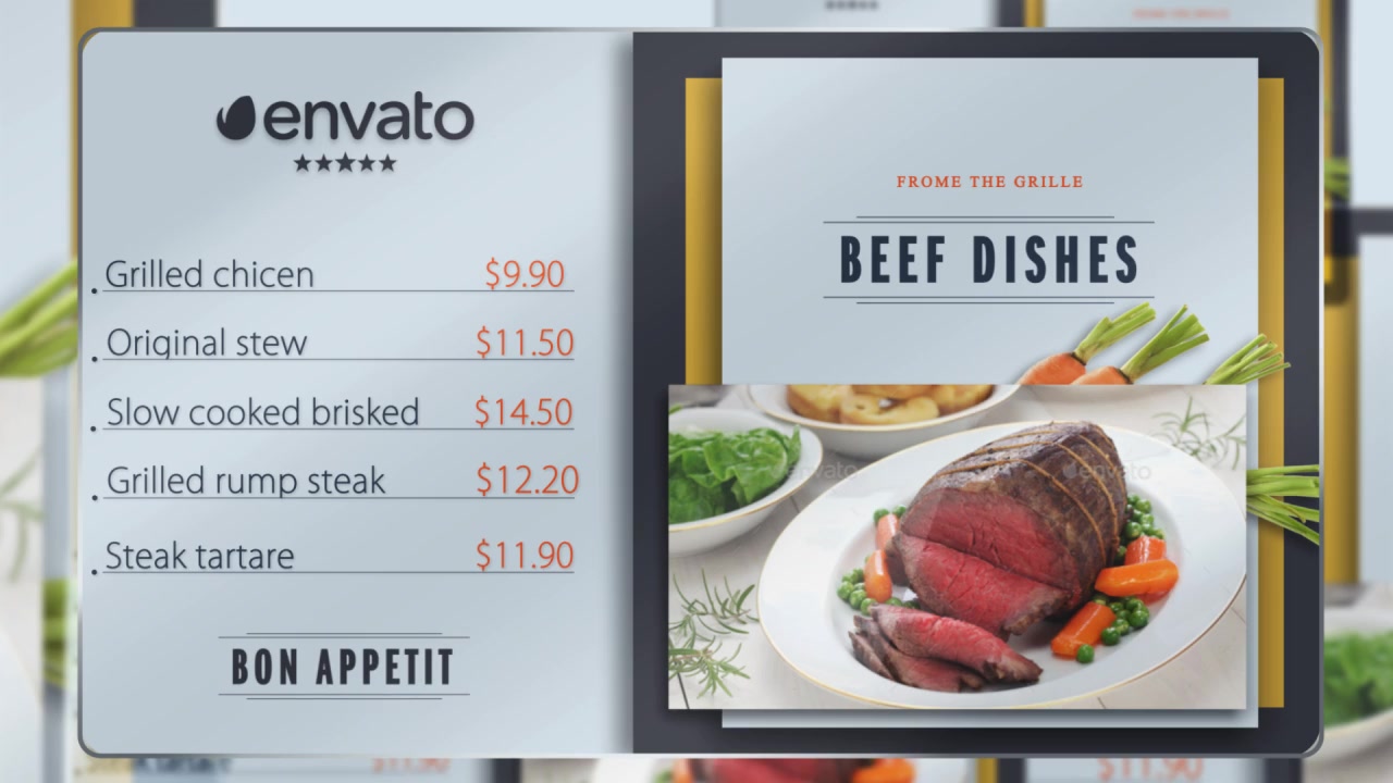 Presentation of Menu (Color Control) Videohive 17357325 After Effects Image 7