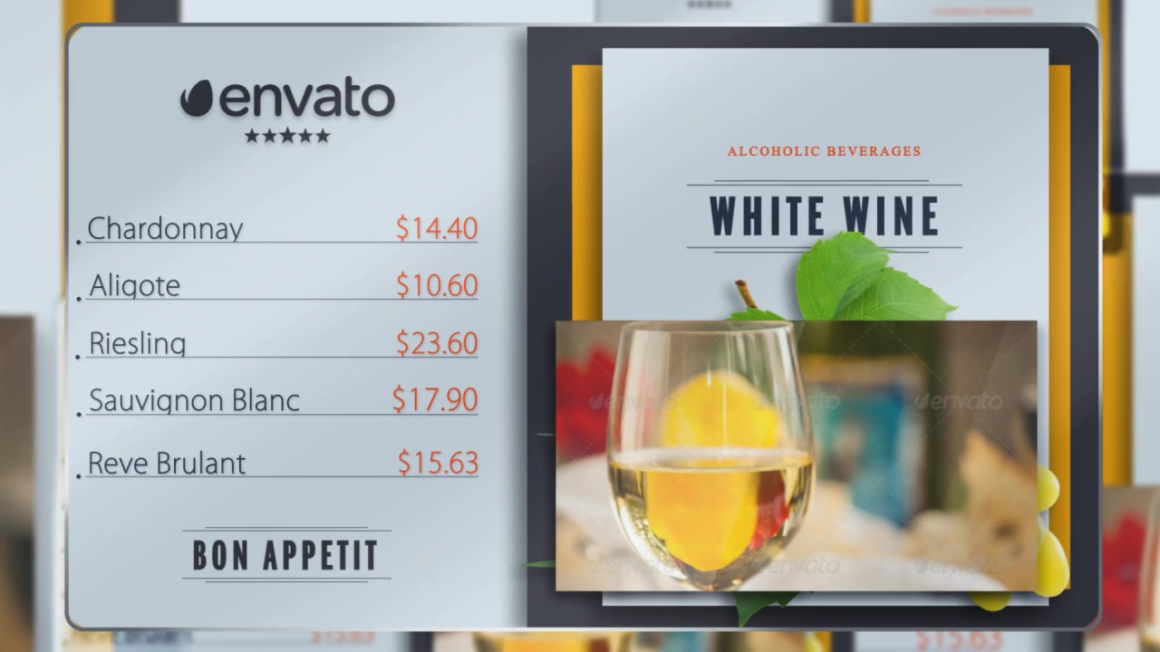 Presentation of Menu (Color Control) Videohive 17357325 After Effects Image 8