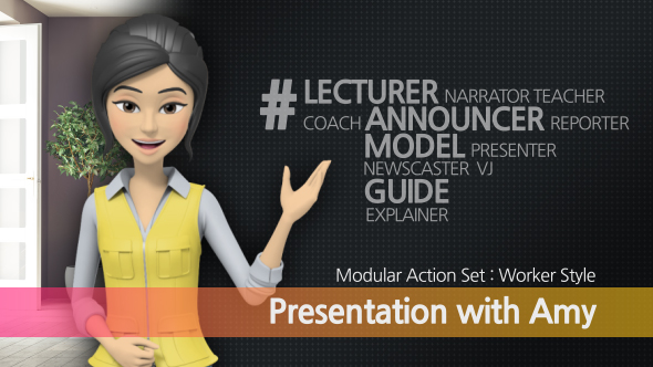 Presentation With Amy: Worker Style - Download Videohive 19086157