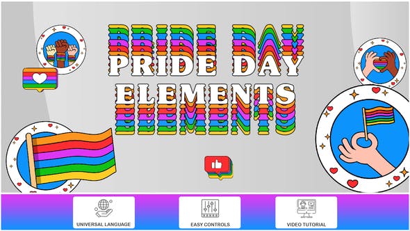 Pride Day Elements - Download 32259440 Videohive
