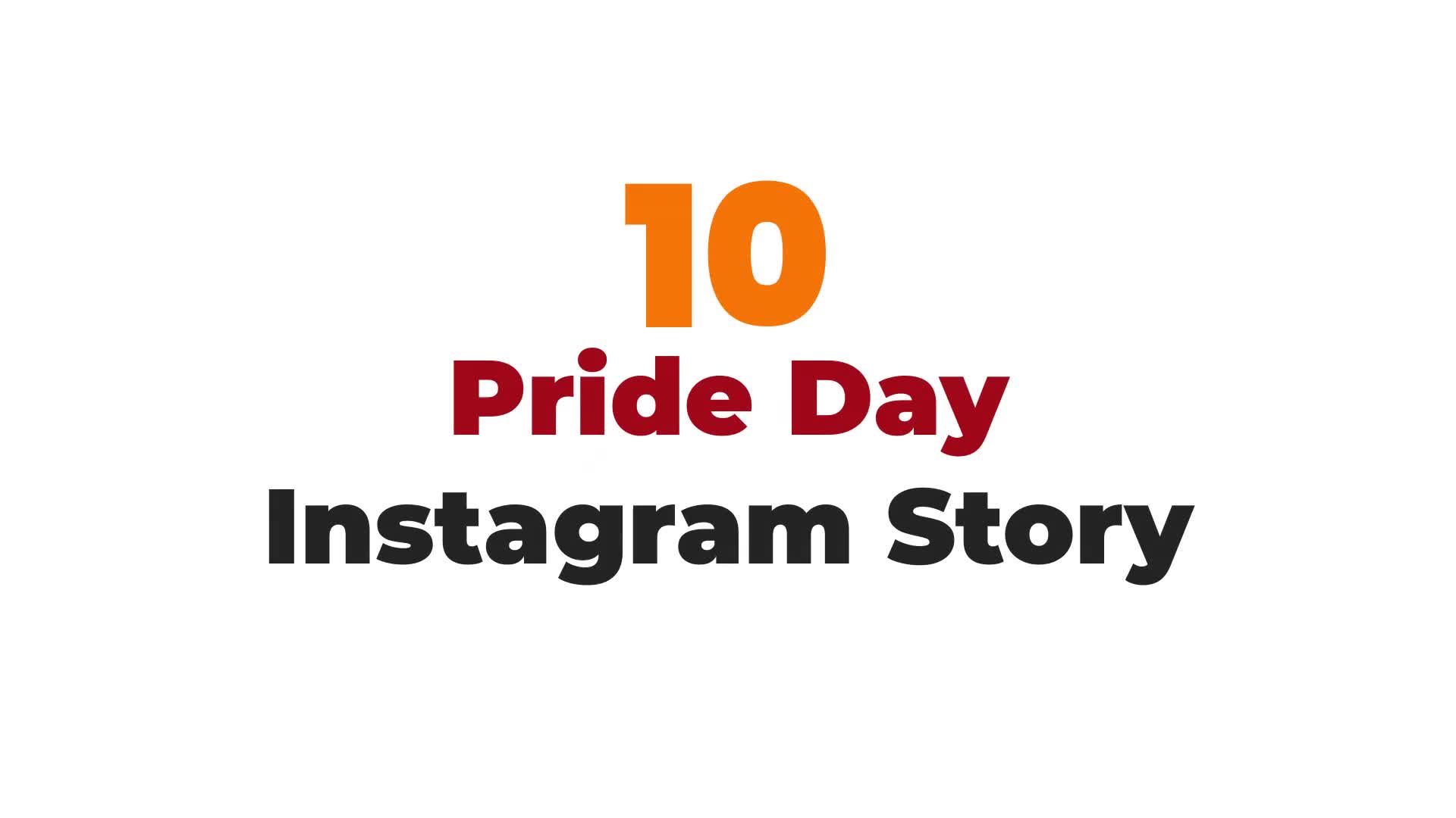 Pride Day Instagram Stories Template Videohive 35491951 After Effects Image 1