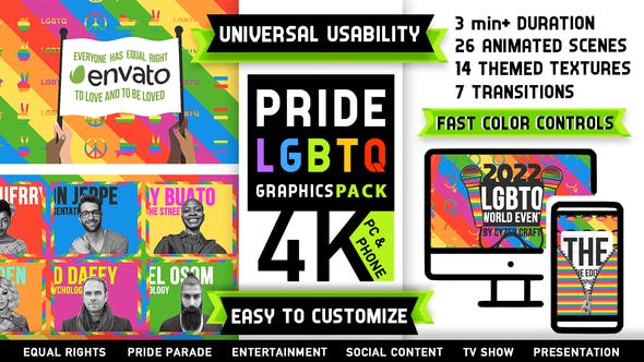 Pride LGBTQ Community Graphics Pack - 27055016 Download Videohive