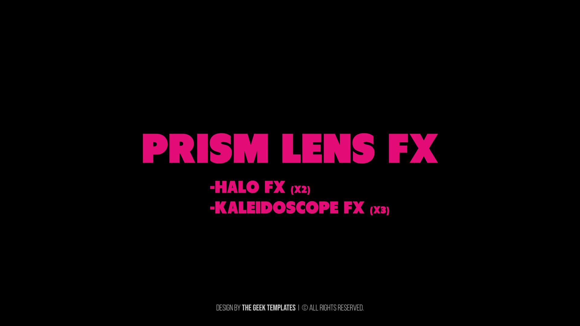 Prism Lens FX Videohive 38578543 After Effects Image 1