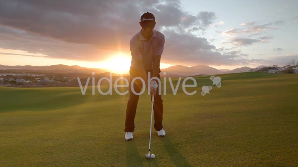 Pro Golf Swing Amazing Sunset 1  Videohive 10001798 Stock Footage Image 3
