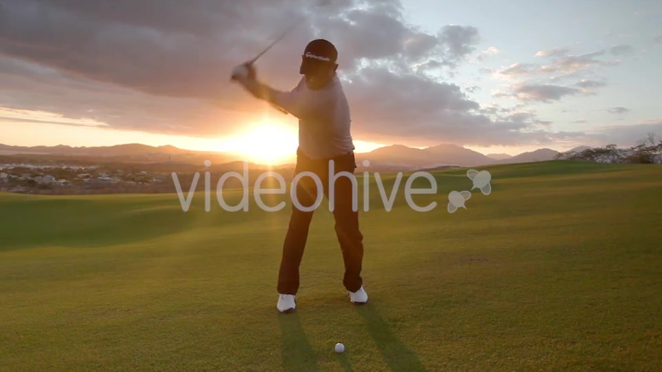 Pro Golf Swing Amazing Sunset 1  Videohive 10001798 Stock Footage Image 5