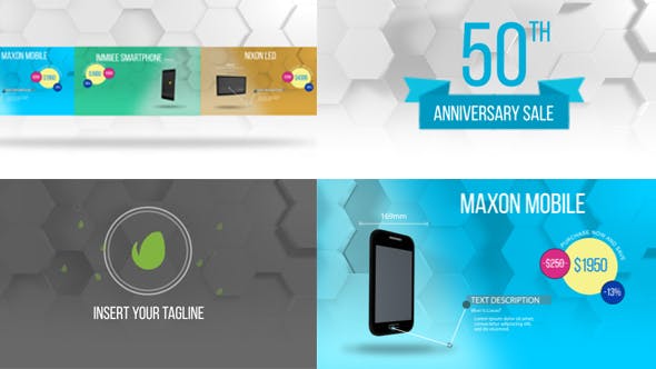 Product Promo Colorful Hexagon Style - Download Videohive 20625089