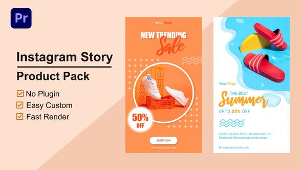 Product Promo Instagram Stories Mogrt 07 - 33573462 Videohive Download