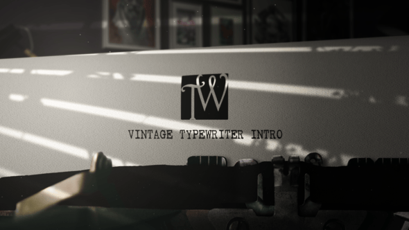 Production Company Vintage Typewriter Intro - Videohive Download 22721044