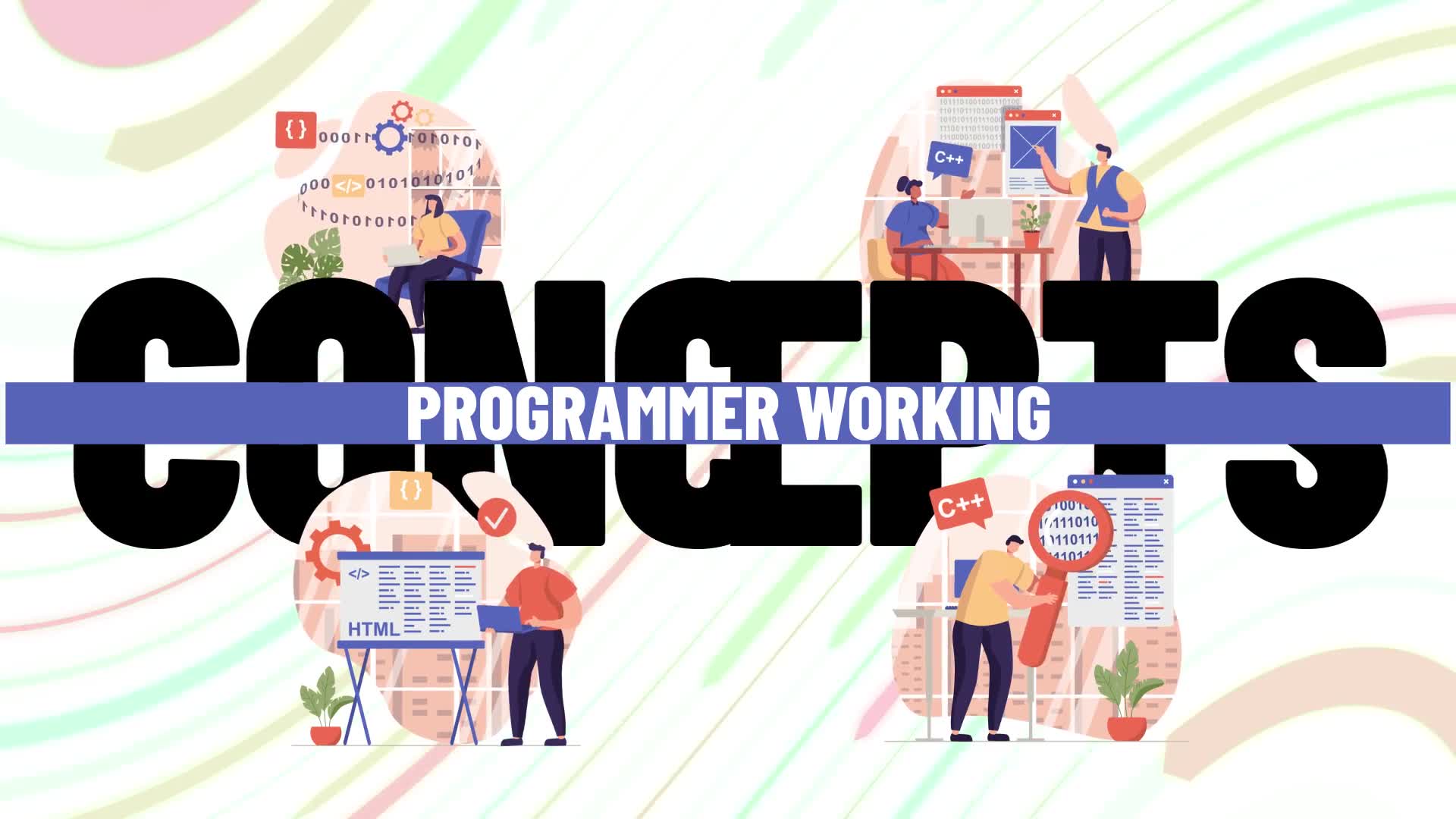 Programmer working Scene Situation Videohive 36654227 After Effects Image 2
