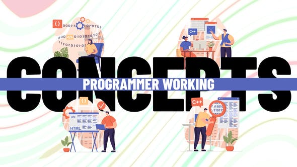 Programmer working Scene Situation - 36654227 Videohive Download