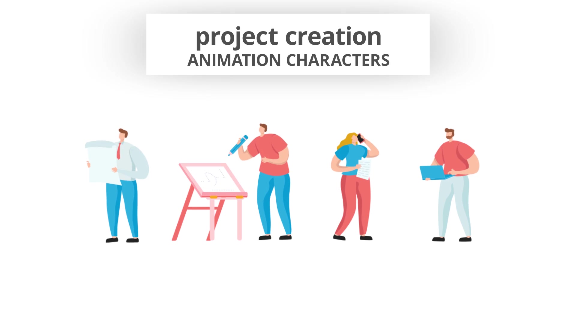 Project Creation Character Set Videohive 29102379 After Effects Image 4