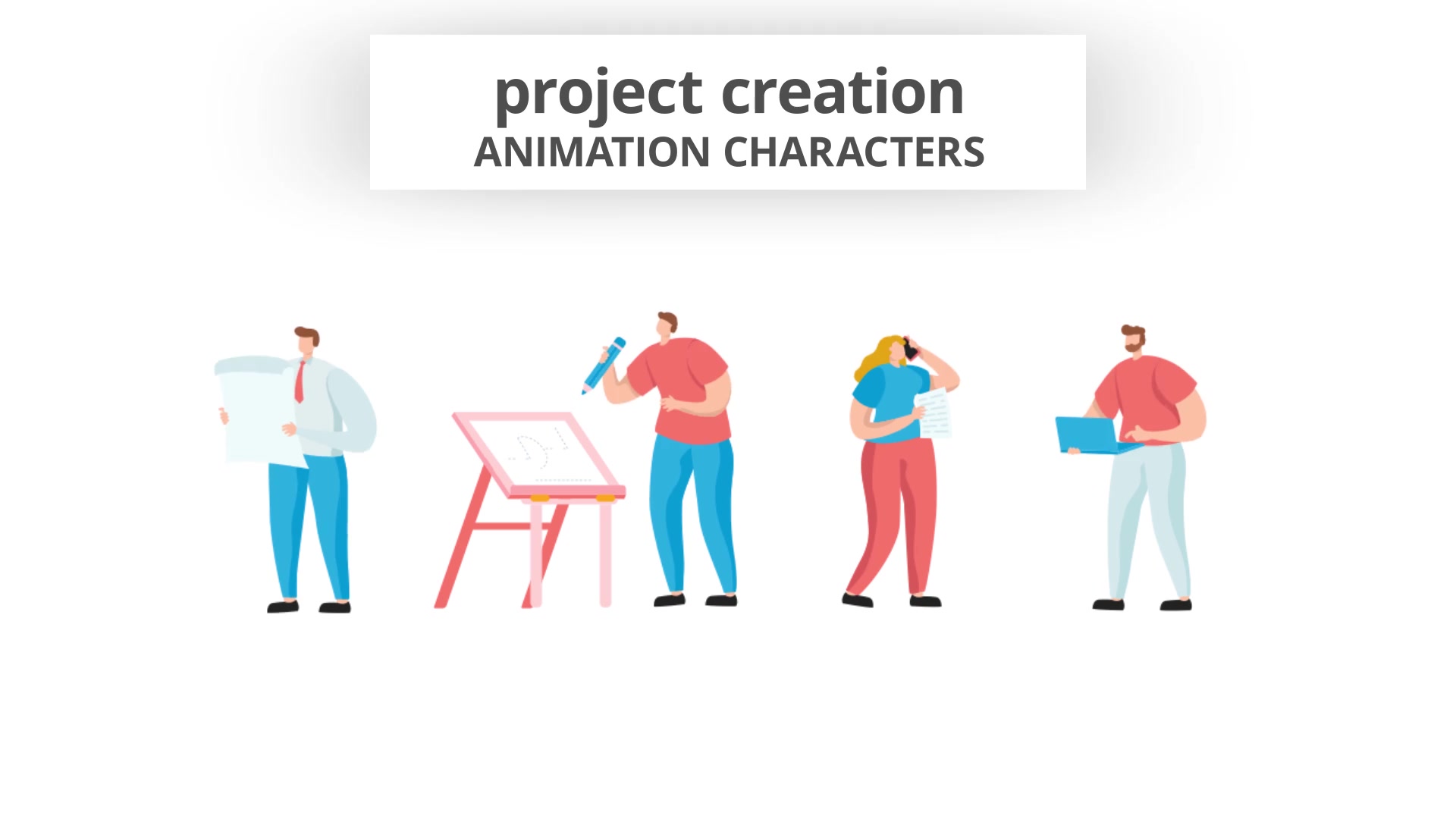 Project Creation Character Set Videohive 29102379 After Effects Image 5