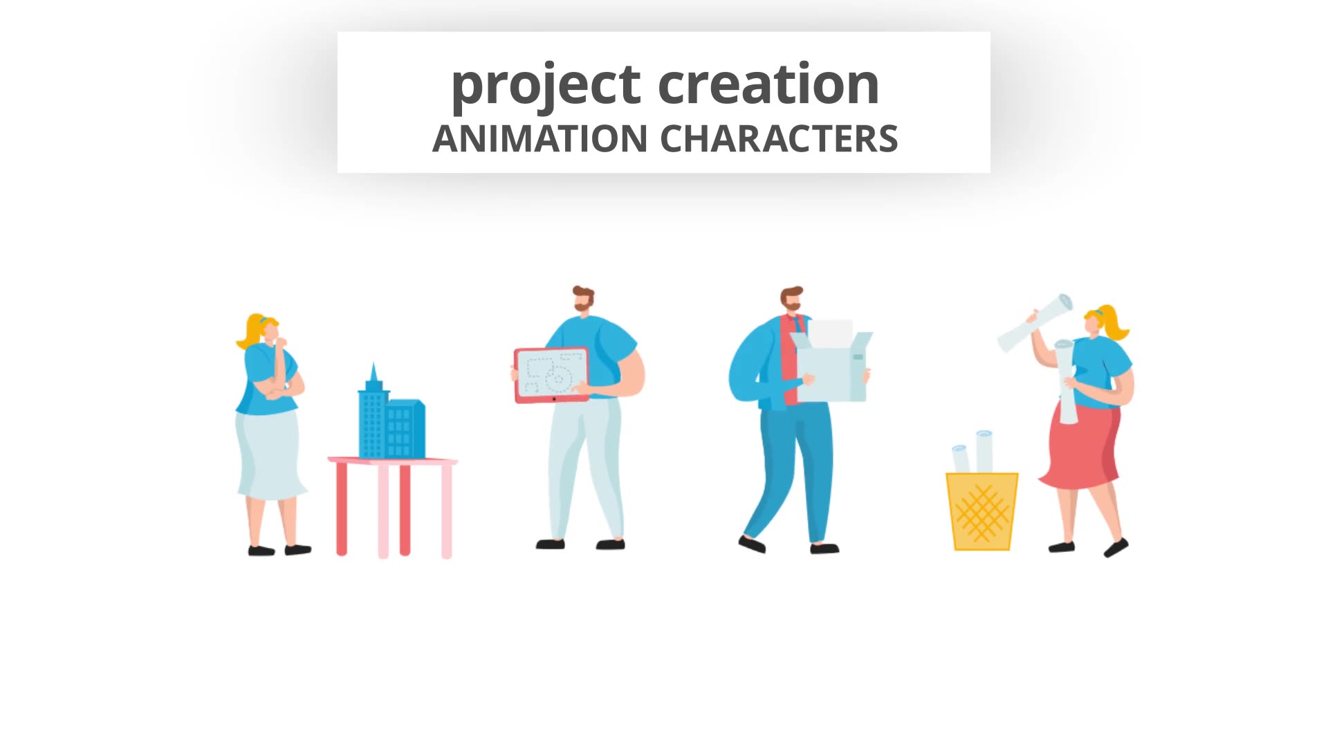 Project Creation Character Set Videohive 29102379 After Effects Image 8
