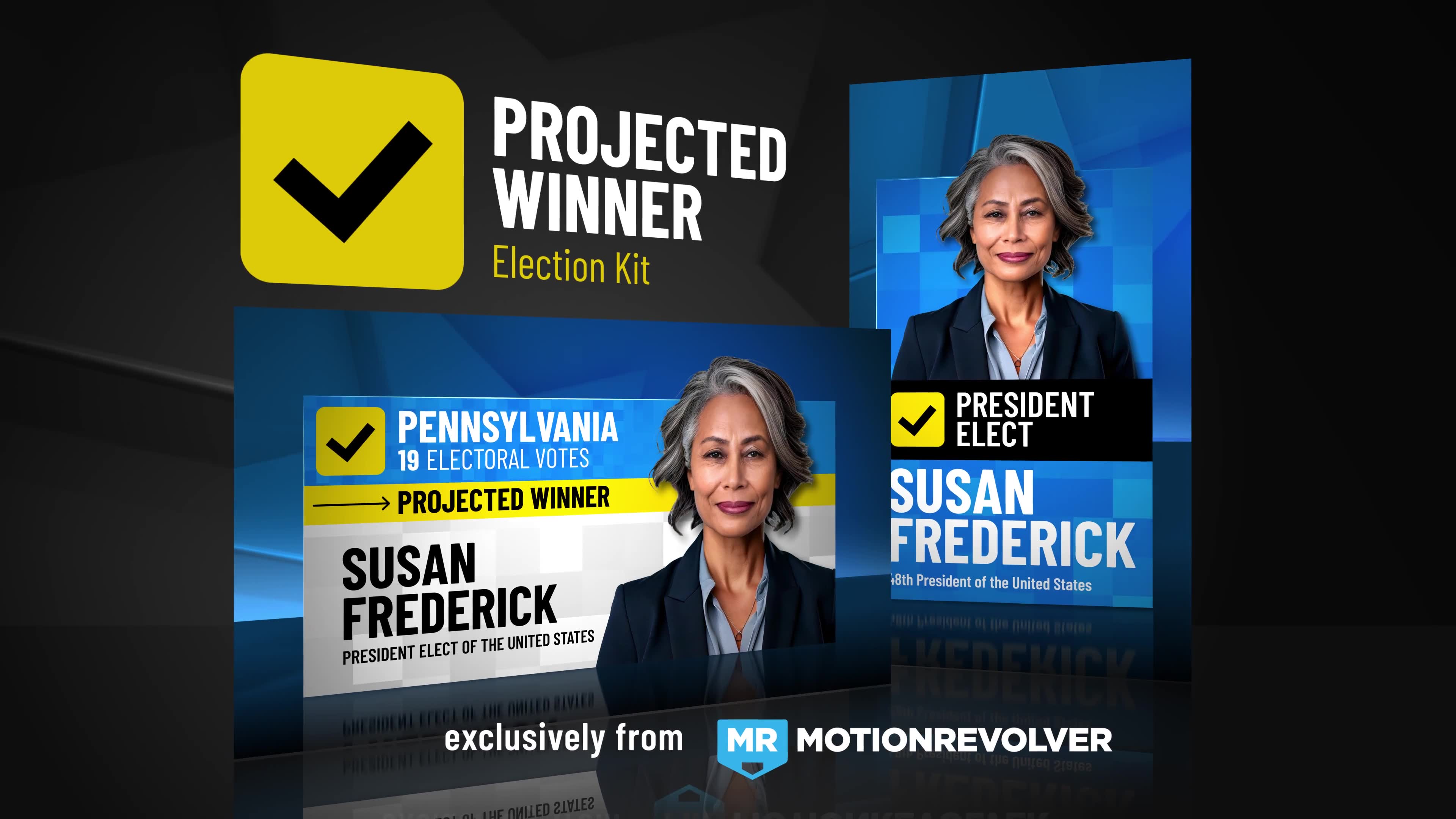 Projected Winner Election Kit Videohive 55152078 After Effects Image 2