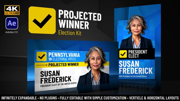 Projected Winner Election Kit - Videohive Download 55152078