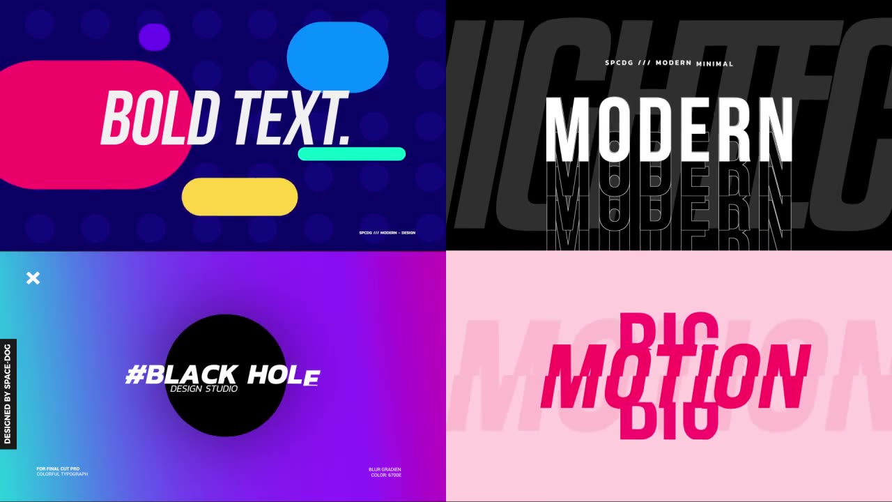 Promo Typography Pack | FCP and Motion Videohive 29627621 Apple Motion Image 3