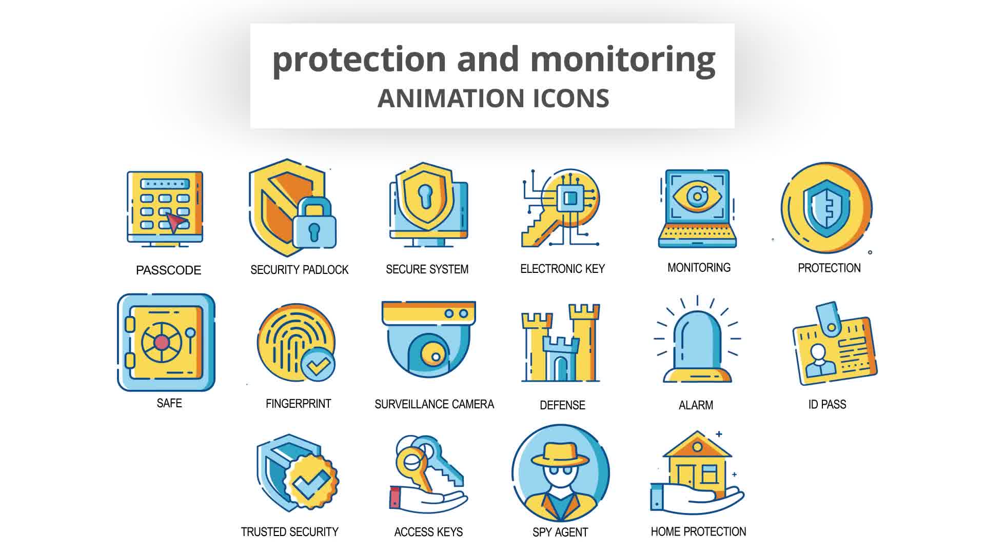 Protection & Monitoring Animation Icons Videohive 30260985 After Effects Image 10