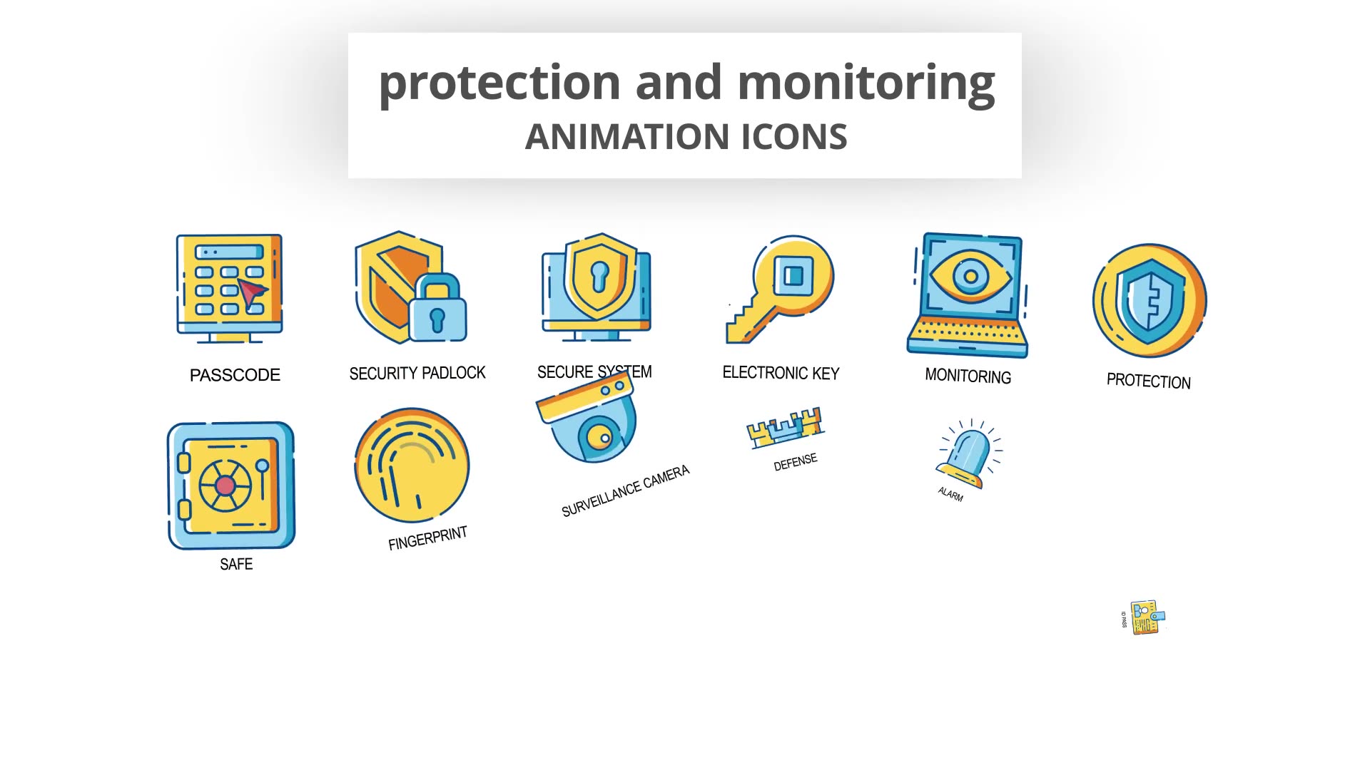 Protection & Monitoring Animation Icons Videohive 30260985 After Effects Image 4