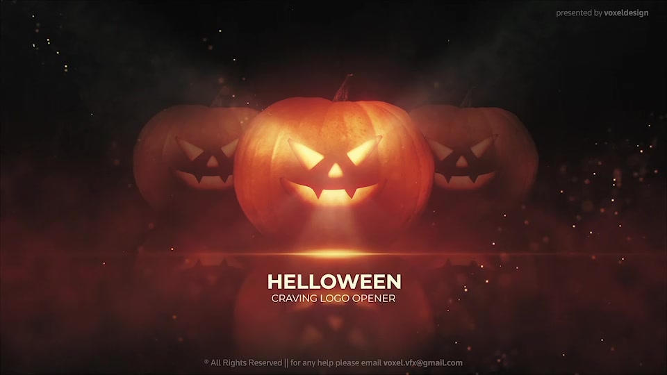 Pumpkin Helloween Logo Opener Videohive 33705114 After Effects Image 3