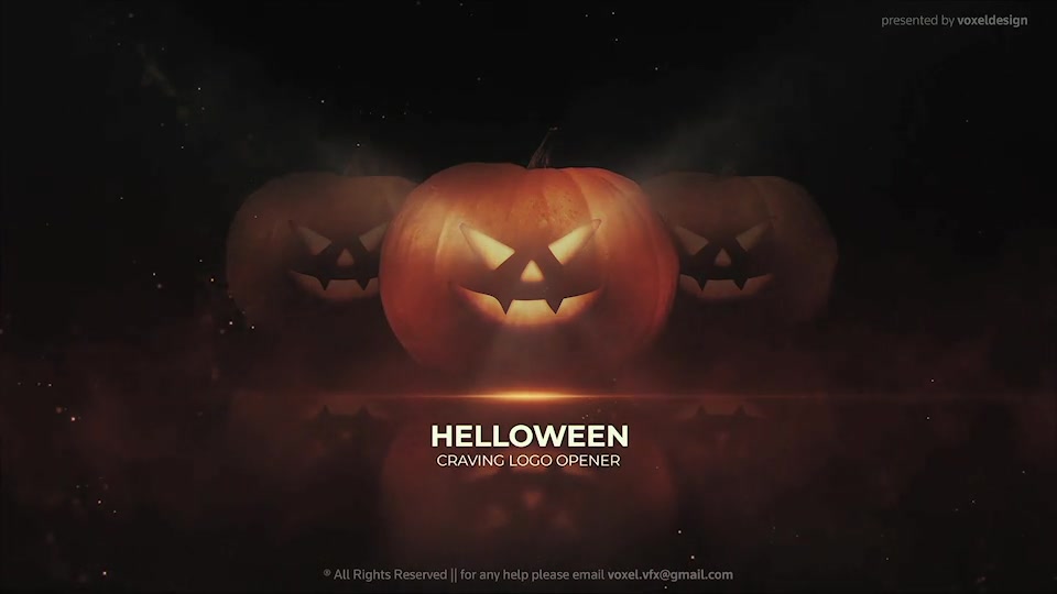 Pumpkin Helloween Logo Opener Videohive 33705114 After Effects Image 4