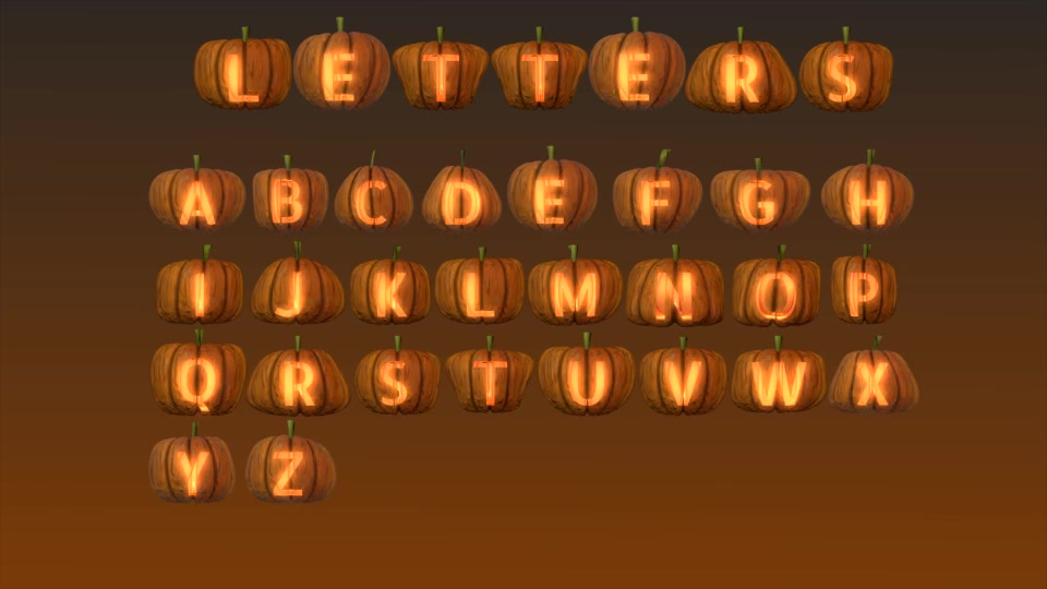 Pumpkin Letters Text Pack Videohive 20740602 After Effects Image 9