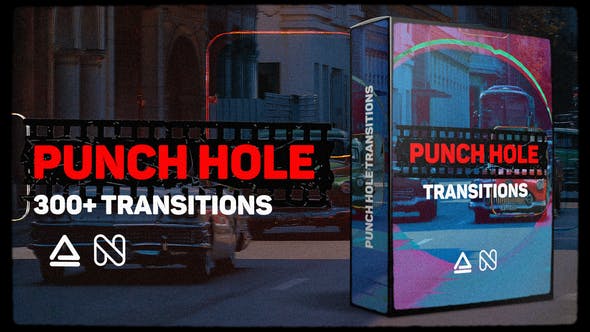 Punch Hole Transitions Library - 35526145 Videohive Download