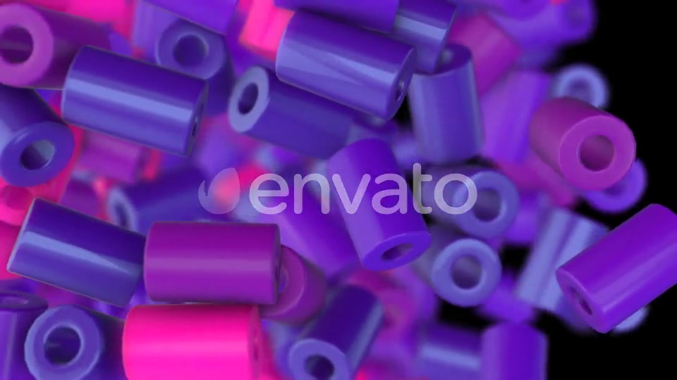 Purple Cylinders Transitions - Download Videohive 21796065