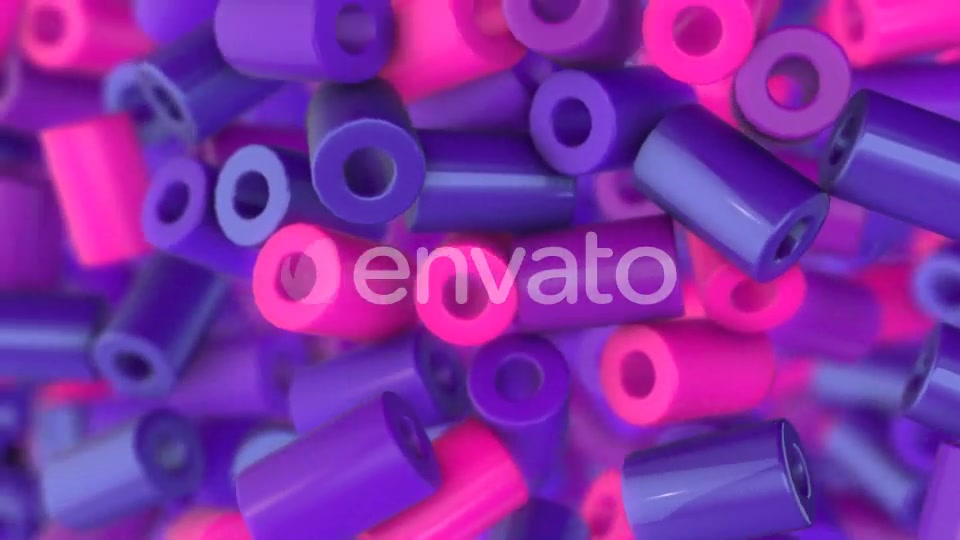 Purple Cylinders Transitions - Download Videohive 21796065