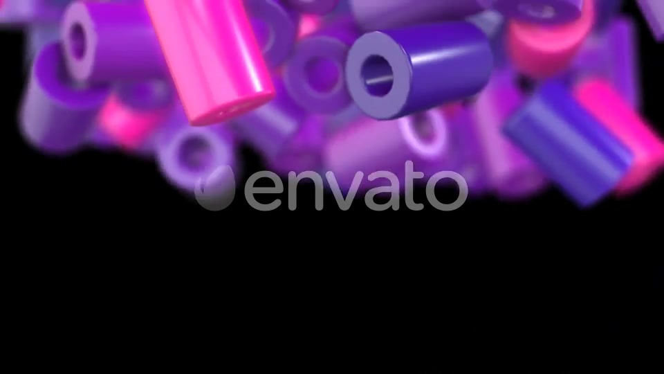 Purple Cylinders Transitions - Download Videohive 21796065