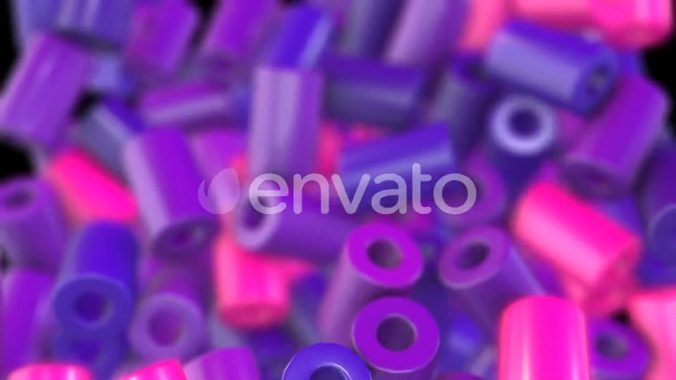 Purple Cylinders Transitions - Download Videohive 21796065