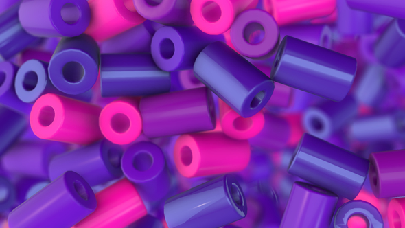 Purple Cylinders Transitions - Download Videohive 21796065