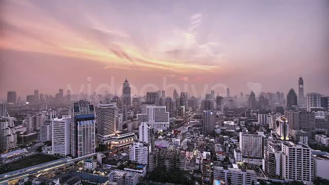 Purple Sunset Over Hazy City Timelapse HDR  Videohive 3209666 Stock Footage Image 2