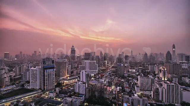 Purple Sunset Over Hazy City Timelapse HDR  Videohive 3209666 Stock Footage Image 4