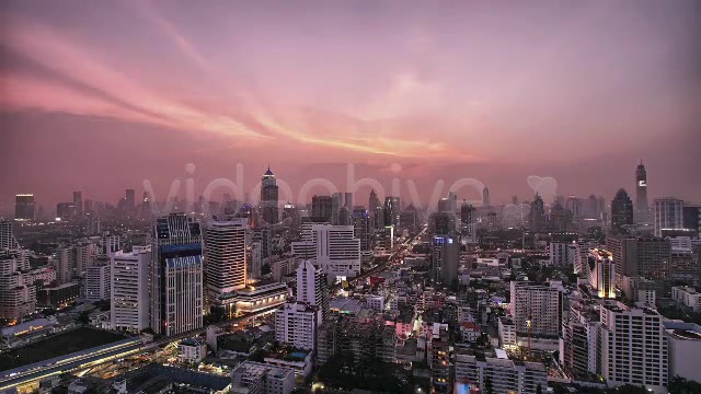 Purple Sunset Over Hazy City Timelapse HDR  Videohive 3209666 Stock Footage Image 5