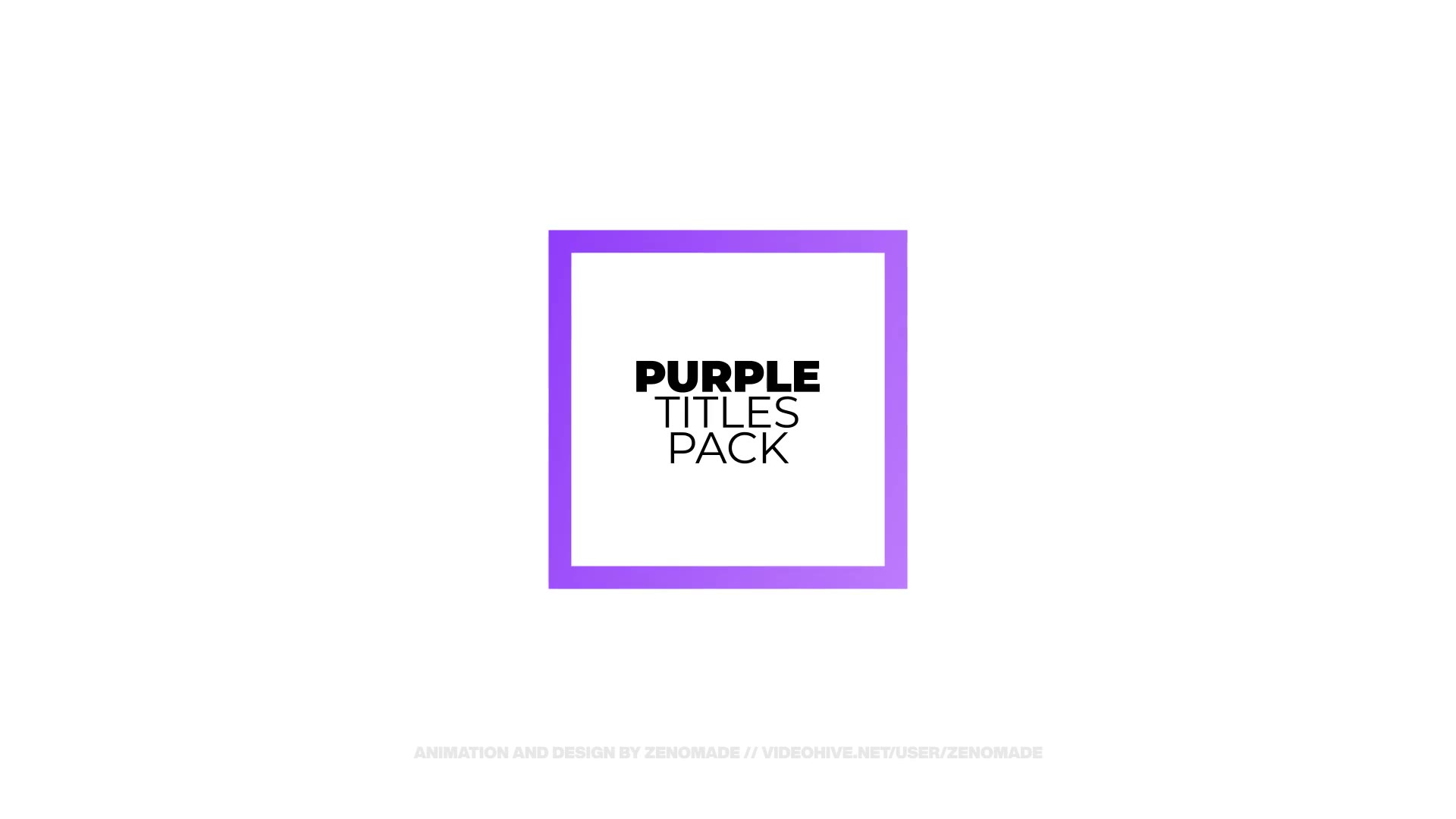 Purple. Titles Pack Videohive 37189465 After Effects Image 2