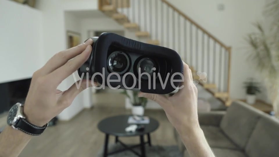 Putting On Virtual Reality Headset  Videohive 16649002 Stock Footage Image 4