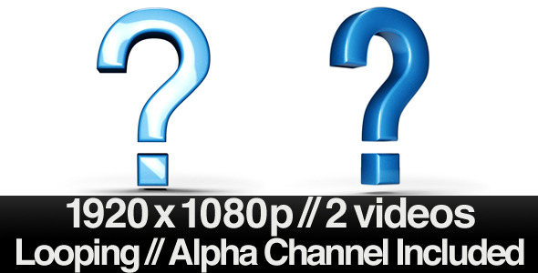 Question Mark Bouncing Up and Down Series of 2 - Download Videohive 694581