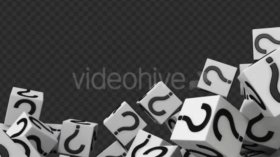 Question Marks Transition White - Download Videohive 19294529